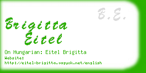 brigitta eitel business card